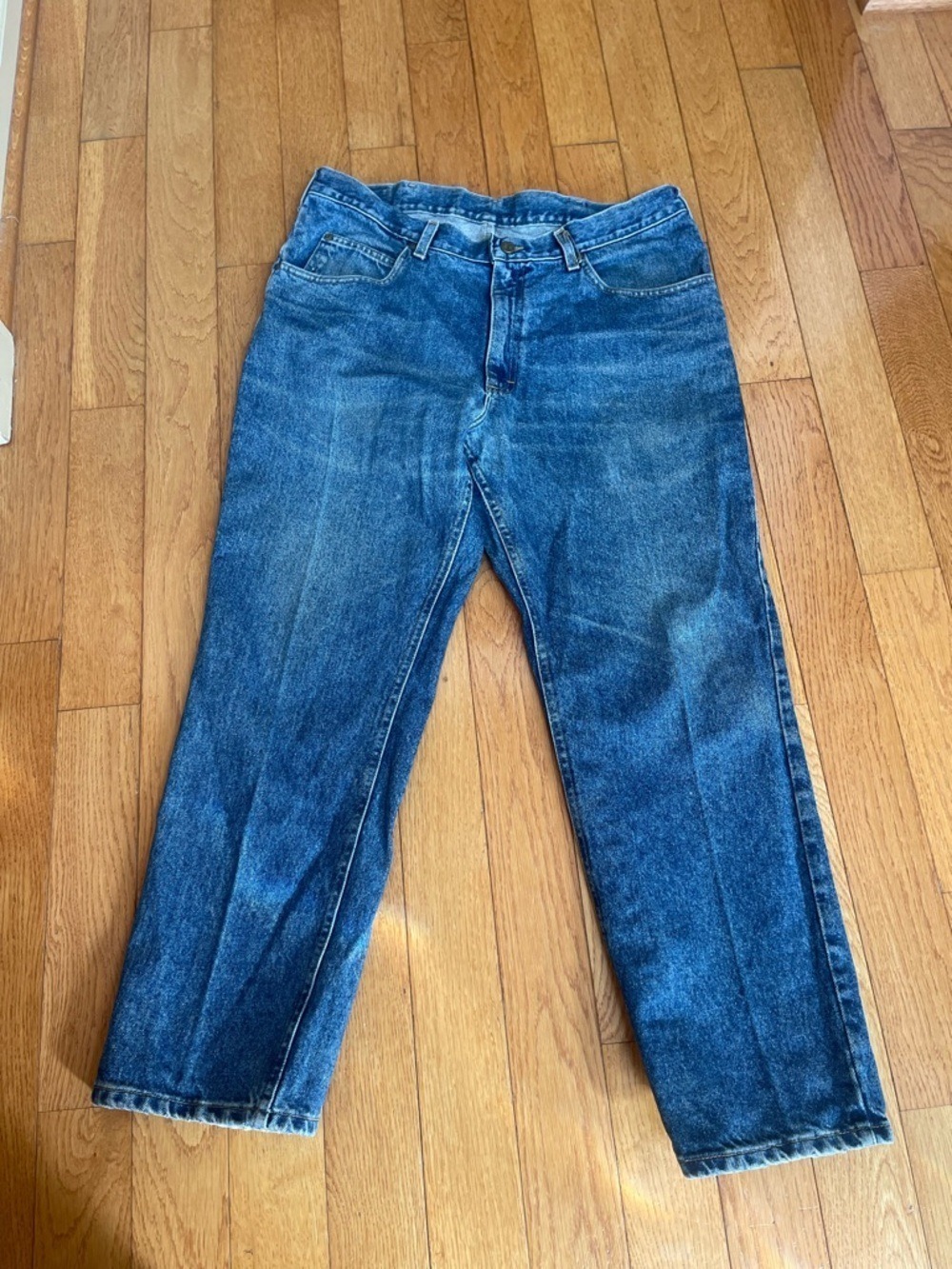 Vintage 90 Men’s Denim Riders Relaxed Straight Leg Jeans Medium Wash Gorpcore 36
